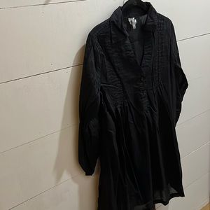 Kenneth Cole sheer shirt dress